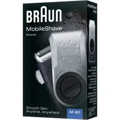 Meilleure affaire ???? Braun MobileShave PocketGo M90 Bleu, Argent, Rasoir ???? -Boutique Beurer Braun MobileShave PocketGo M90 Bleu Argent Rasoir@@959969 2