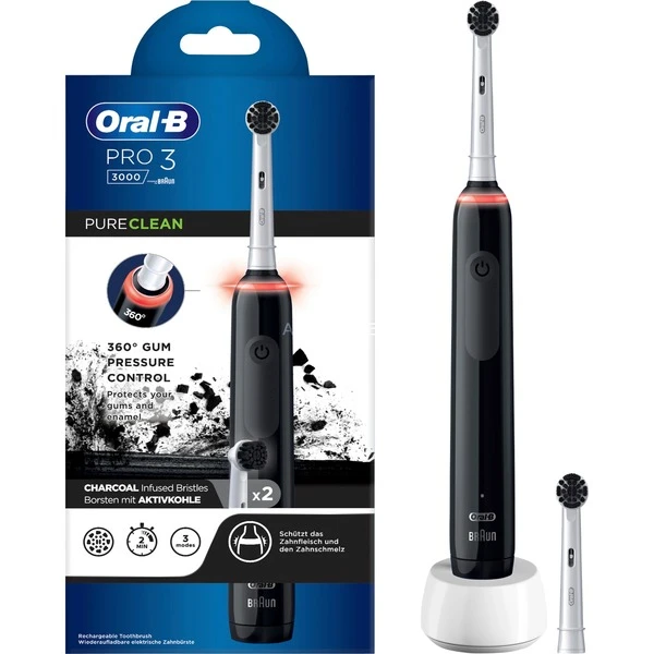 Meilleur prix ???? Braun Oral-B Pro 3 3000 PureClean, Brosse A Dents Electrique ⌛