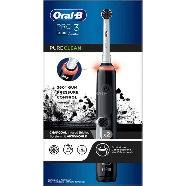 Meilleur prix ???? Braun Oral-B Pro 3 3000 PureClean, Brosse A Dents Electrique ⌛ – Image 3