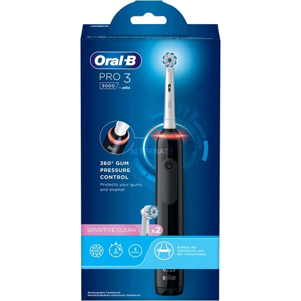 Grosses soldes ???? Braun Oral-B Pro 3 3000 Sensitive Clean, Brosse A Dents Electrique ???? – Image 3