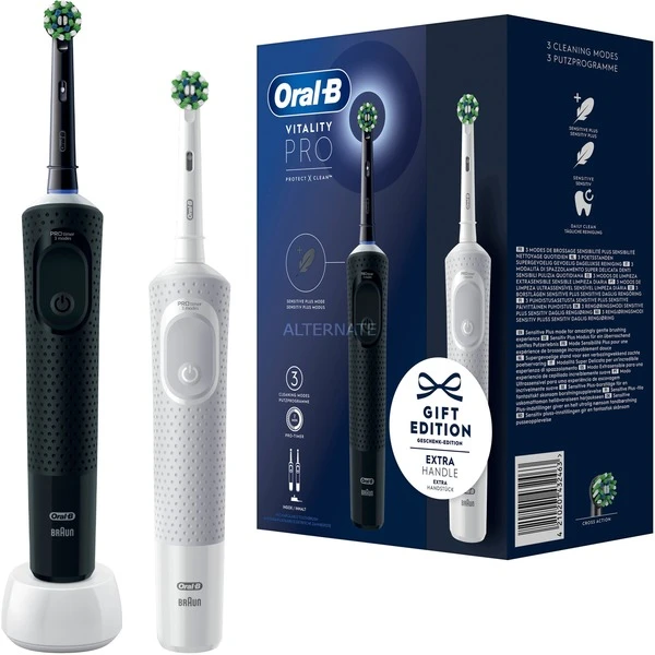 Le moins cher ???? Braun Oral-B Vitality Pro D103 Duo, Brosse A Dents Electrique ????