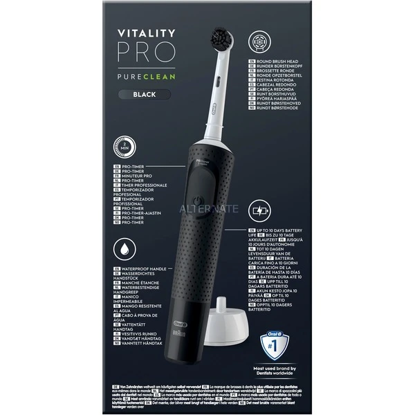 Coupon ⭐ Braun Oral-B Vitality Pro D103 Pure Clean Black, Brosse A Dents Electrique ???? – Image 4