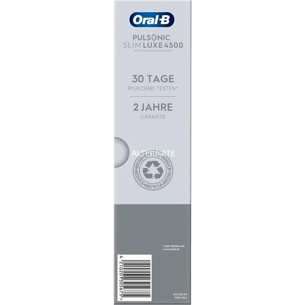 Meilleure vente ???? Braun Pulsonic Slim Luxe 4500 Adulte Brosse à Dents à Ultrasons Platine, Brosse A Dents Electrique ???? – Image 4