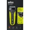 Coupon ???? Braun Series 3 81702940 Rasoir Pour Homme Rasoir à Grille Tondeuse Noir, Vert ????