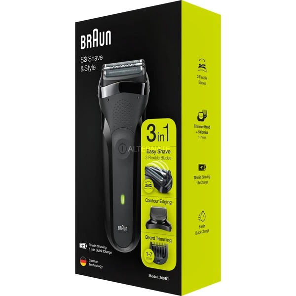 Remise ???? Braun Series 3 81702941 Rasoir Pour Homme Rasoir à Grille Tondeuse Noir ???? – Image 2