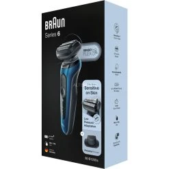 Offres ⭐ Braun Series 6 Rasoir à Grille Tondeuse Bleu ????