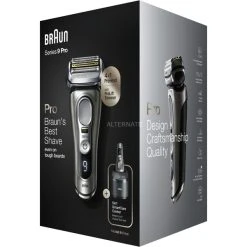 Acheter ⭐ Braun Series 9 Pro 9465CC Rasoir à Grille Tondeuse Noir, Argent ????