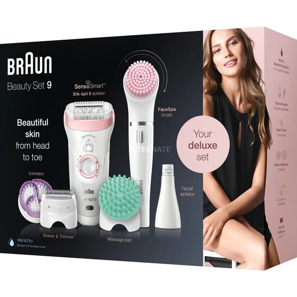 Sortie ???? Braun Silk-épil 9 81683682 épilateur 40 Pince(s) Blanc, Rose, Appareil à épiler ✨ 6 Sortie ???? Braun Silk-épil 9 81683682 épilateur 40 Pince(s) Blanc, Rose, Appareil à épiler ✨ – Image 4