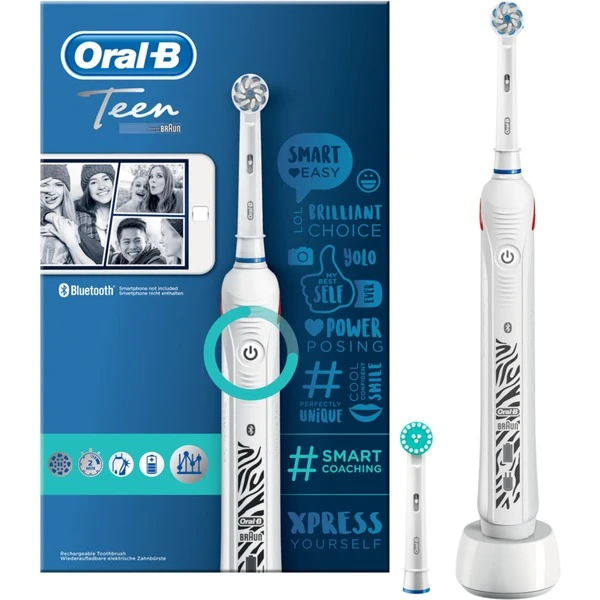 Top 10 ✨ Braun Teen Adolescents Brosse à Dents Rotative Oscillante Blanc, Brosse A Dents Electrique ???? – Image 2