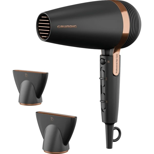 Le moins cher ???? Grundig HD 8080 2300 W Noir, Or Rose, Sèche-cheveux ???? – Image 2