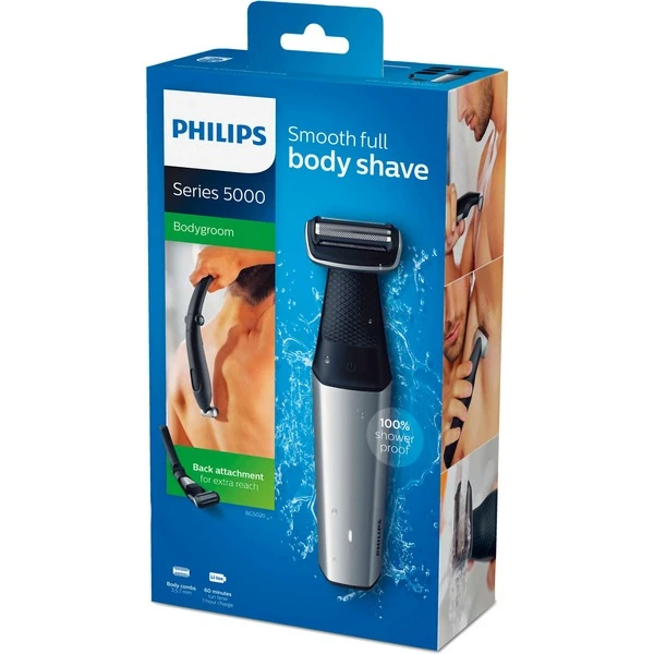 Meilleur prix ???? Philips BODYGROOM Series 5000 Tondeuse Corps étanche, Rasoir Respectueux De La Peau ???? – Image 5